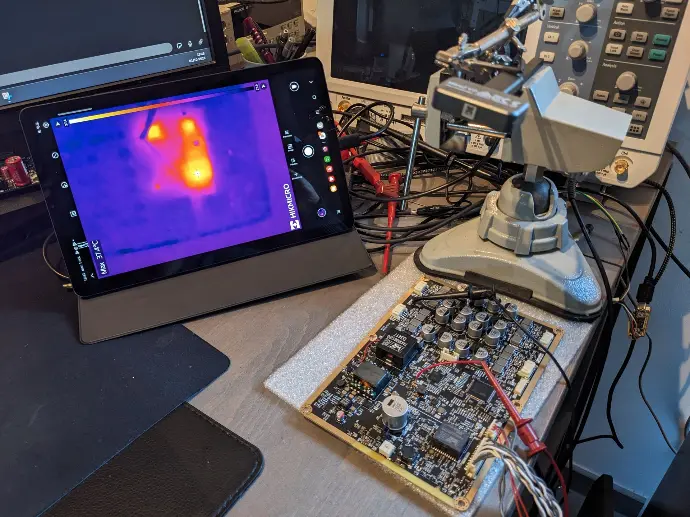 Tests avec caméra thermique Tests avec caméra thermique